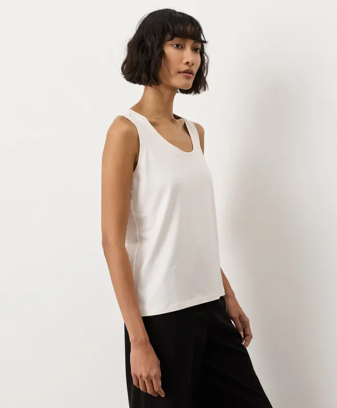 Women’s Luxe Essential Scoop Neck Tank made with Organic Cotton 5