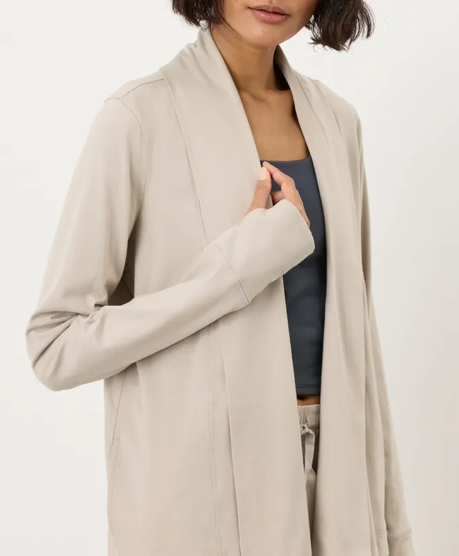 Women’s Luxe Essential Swing Cardigan made with Organic Cotton 3