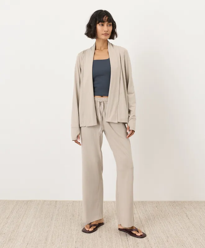 Women’s Luxe Essential Swing Cardigan made with Organic Cotton 4