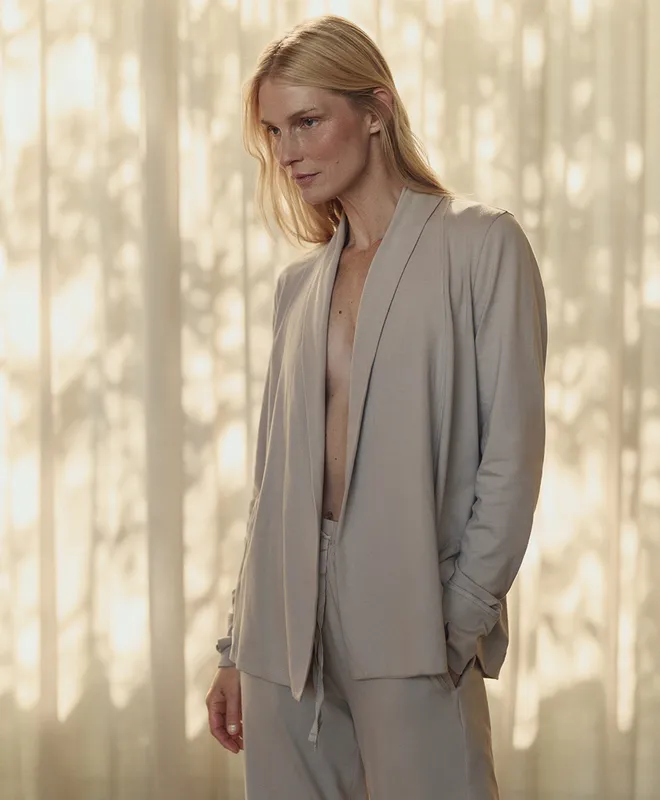 Women’s Luxe Essential Swing Cardigan made with Organic Cotton 8