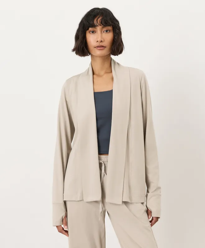 Women’s Luxe Essential Swing Cardigan made with Organic Cotton 9