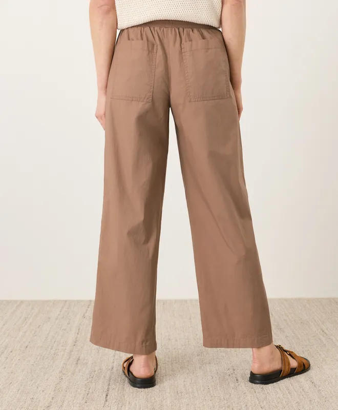 Women’s Stretch Poplin Wide Leg Pant made with Organic Cotton 5