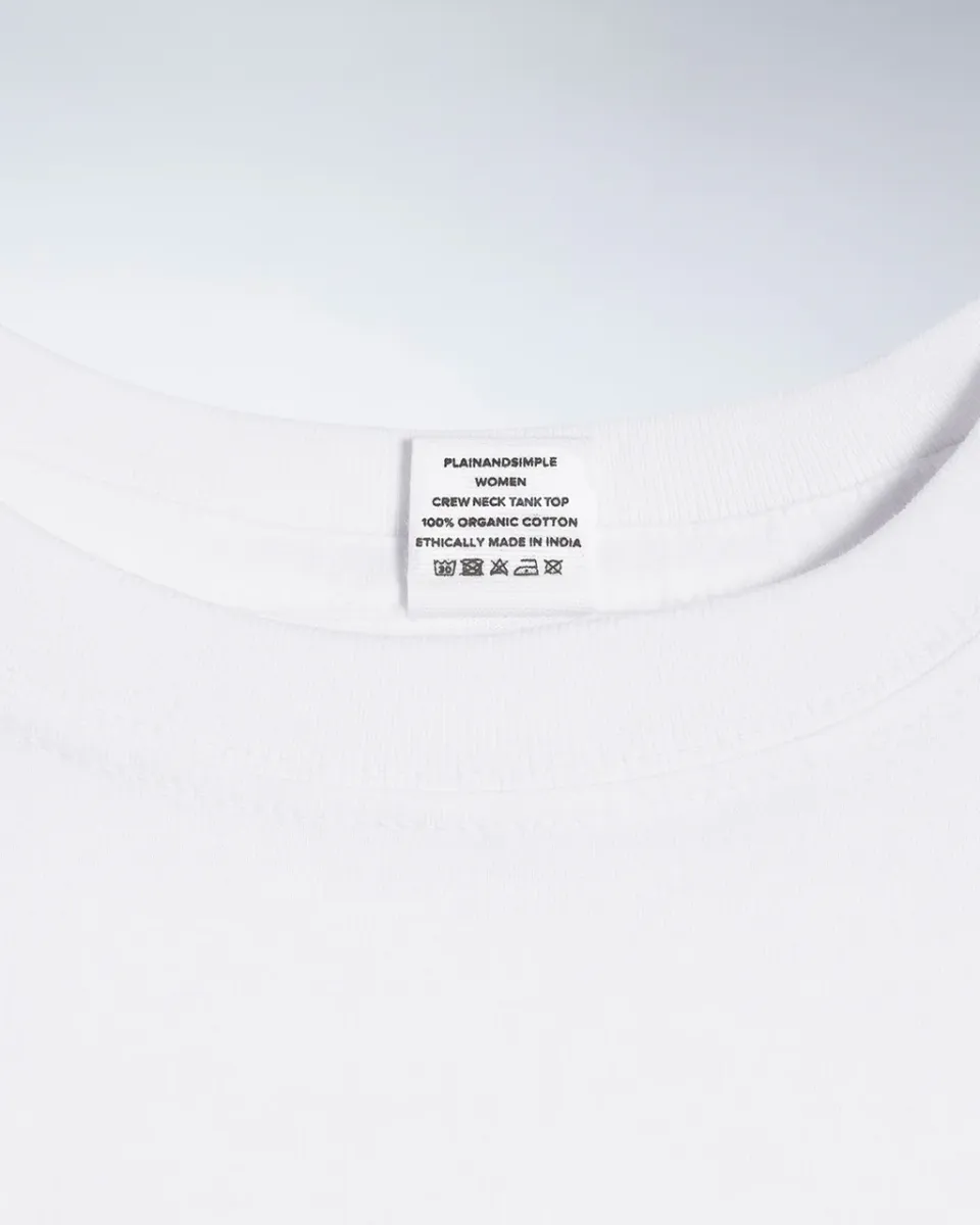 Crew Neck Organic Tank Top 8