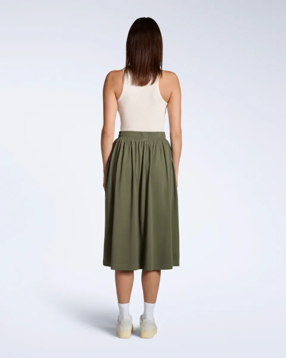 Gathered Organic Midi Skirt 12