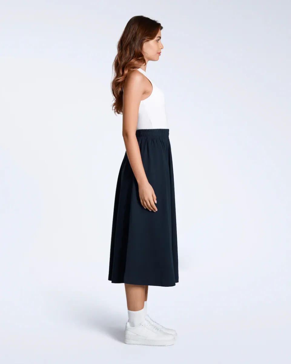 Gathered Organic Midi Skirt 5
