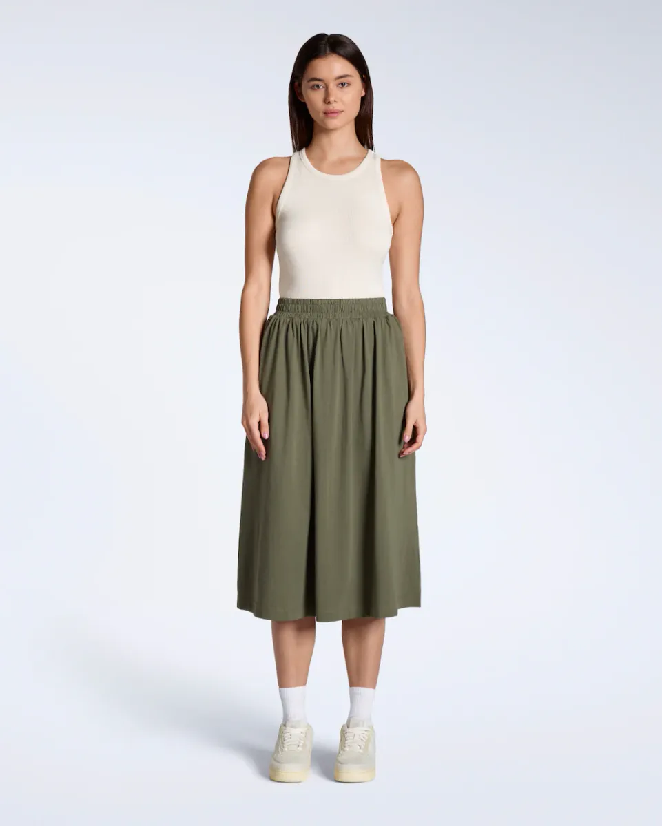 Gathered Organic Midi Skirt 7