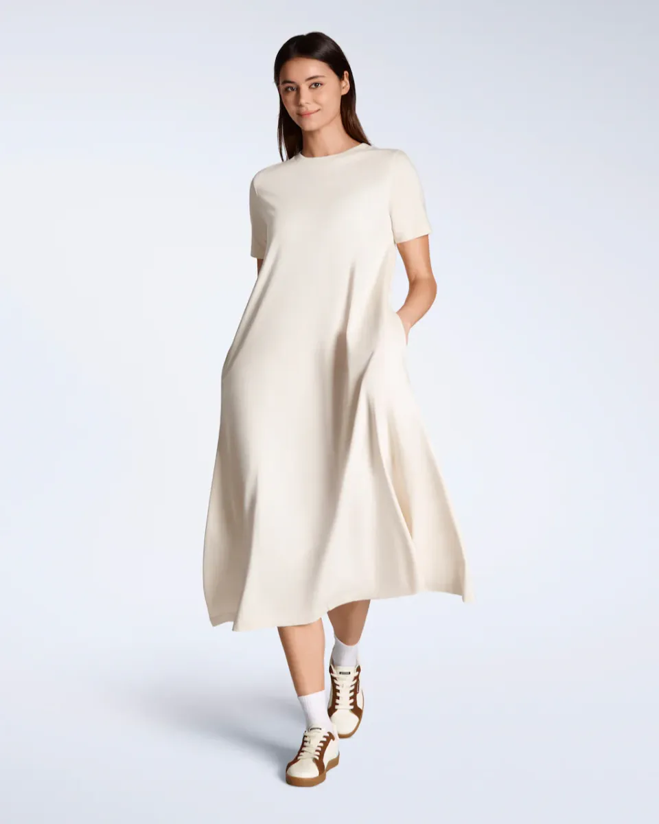 Long Line Organic T-Shirt Dress 10