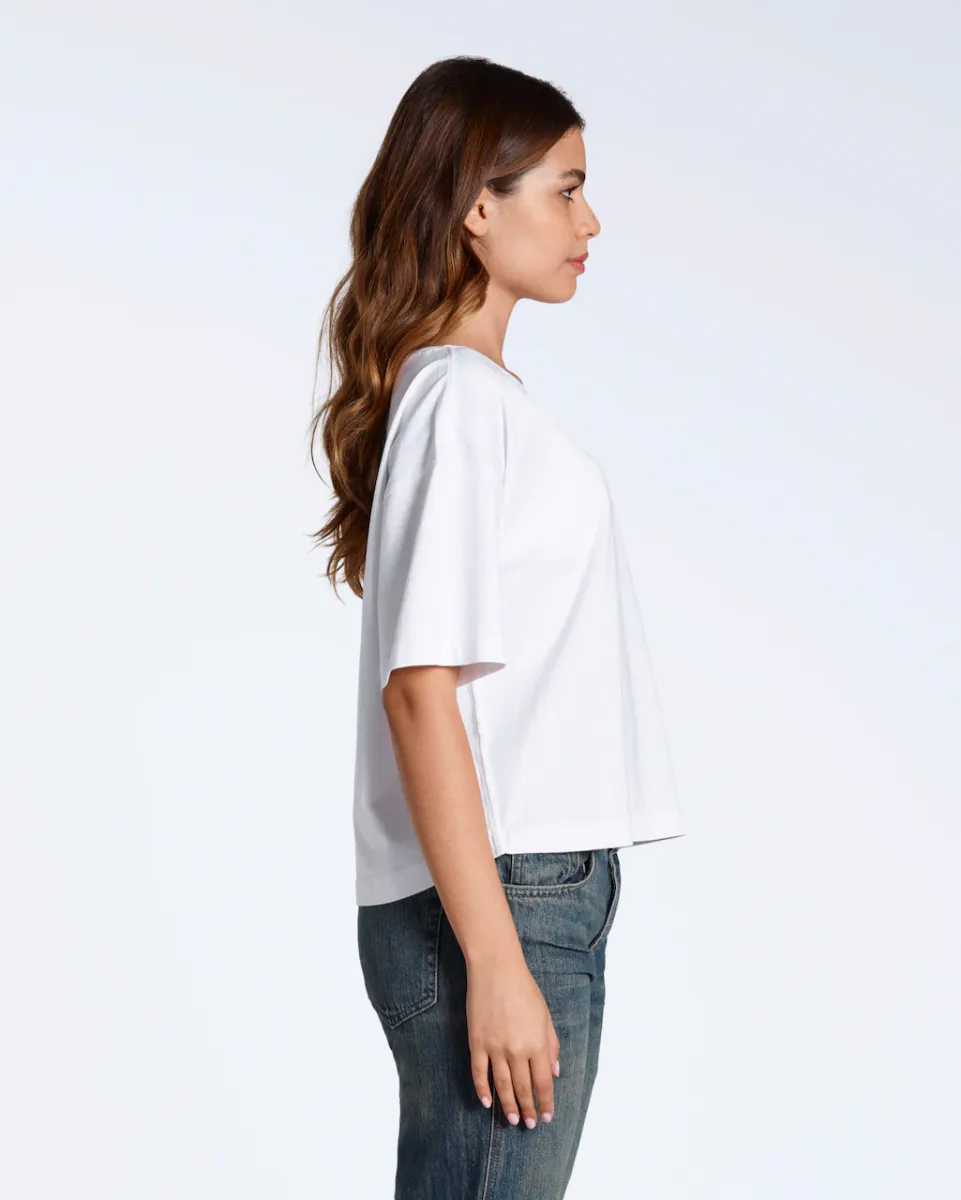 Wide Boat Neck Organic T-Shirt 5