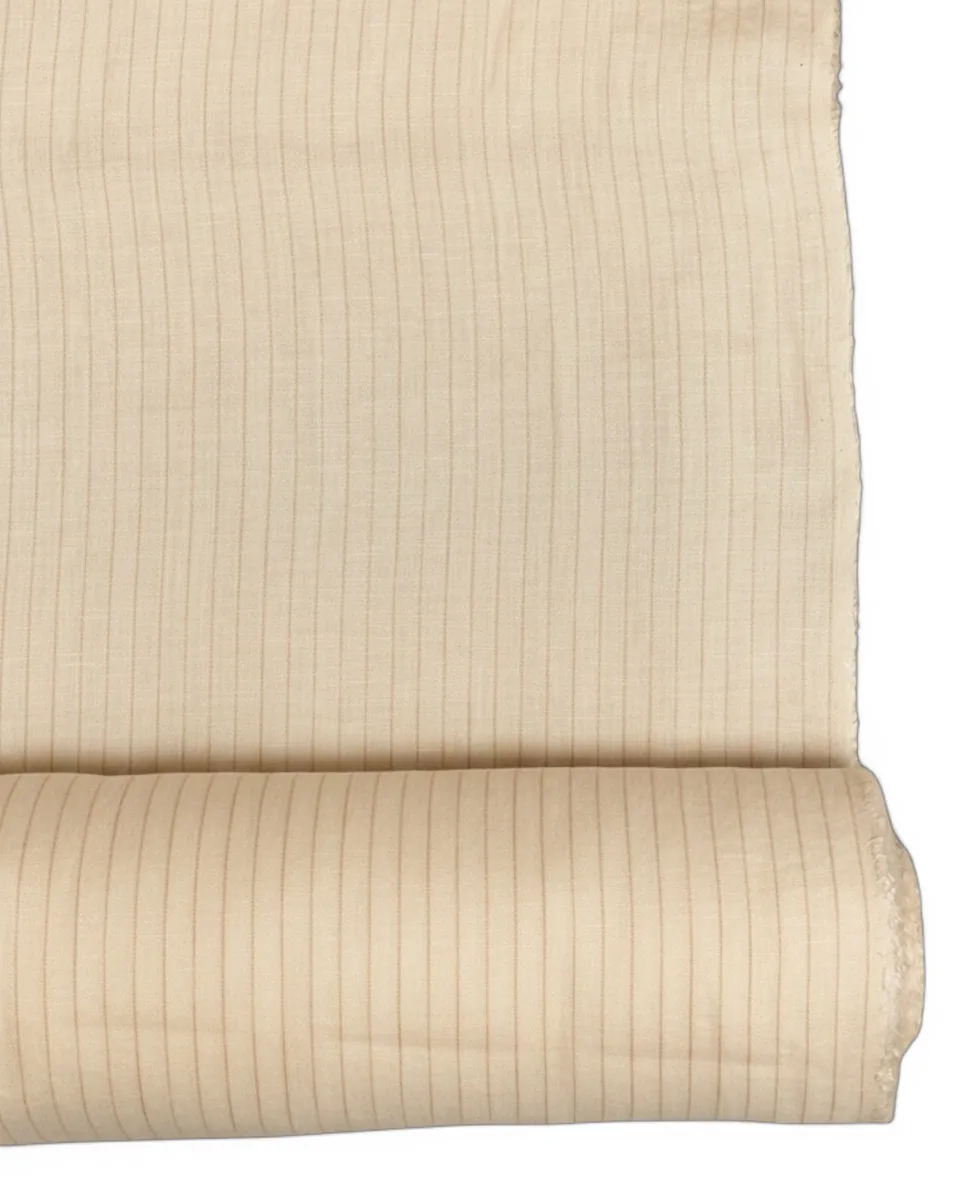 Cream Pinstripe Linen