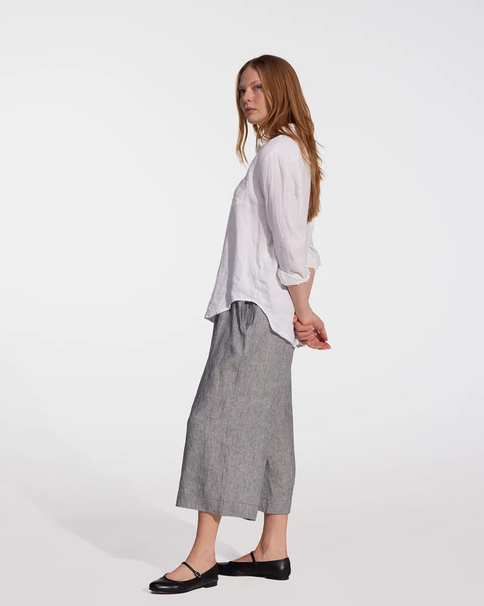 Linen Culottes No.11 in Cooke's Stripe 3