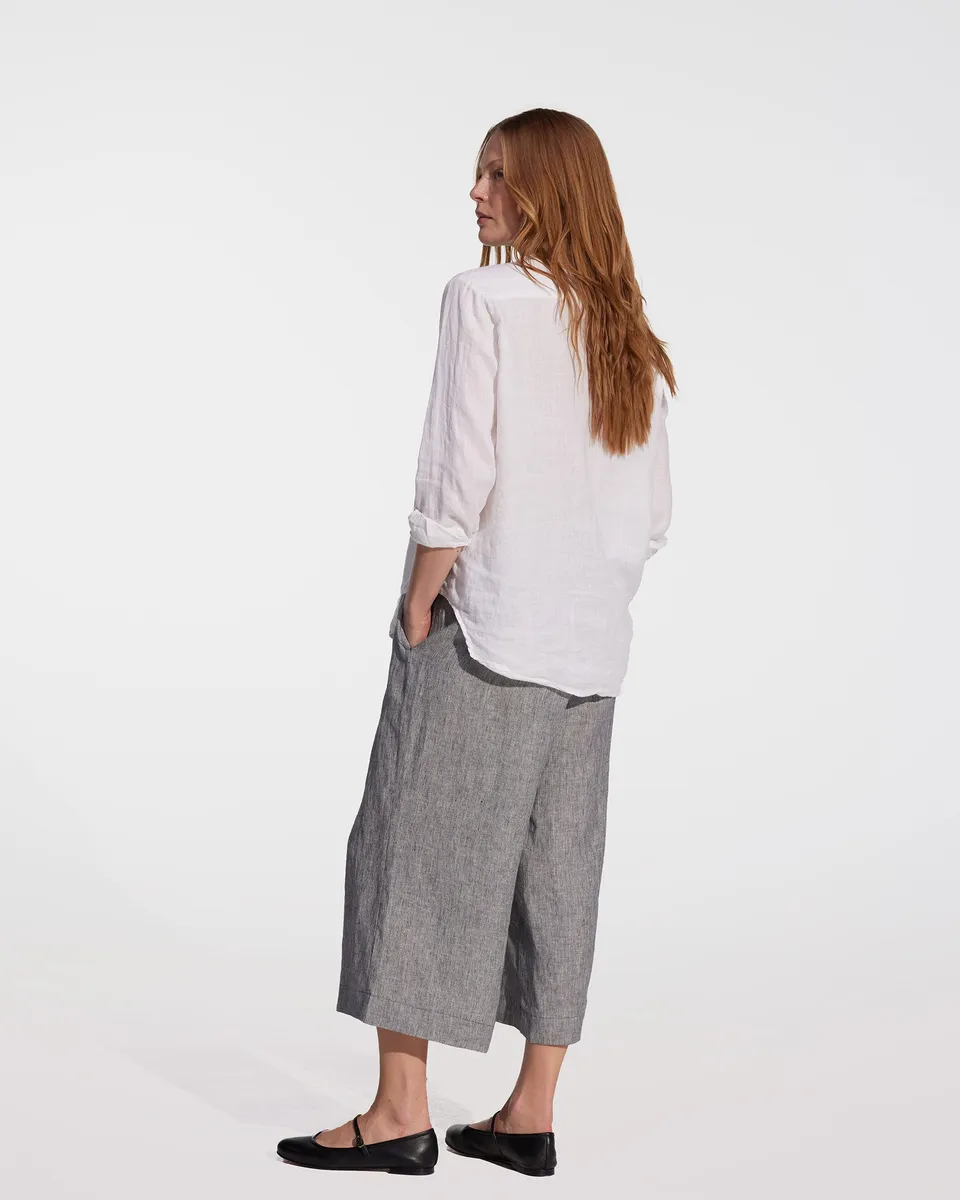 Linen Culottes No.11 in Cooke's Stripe 4