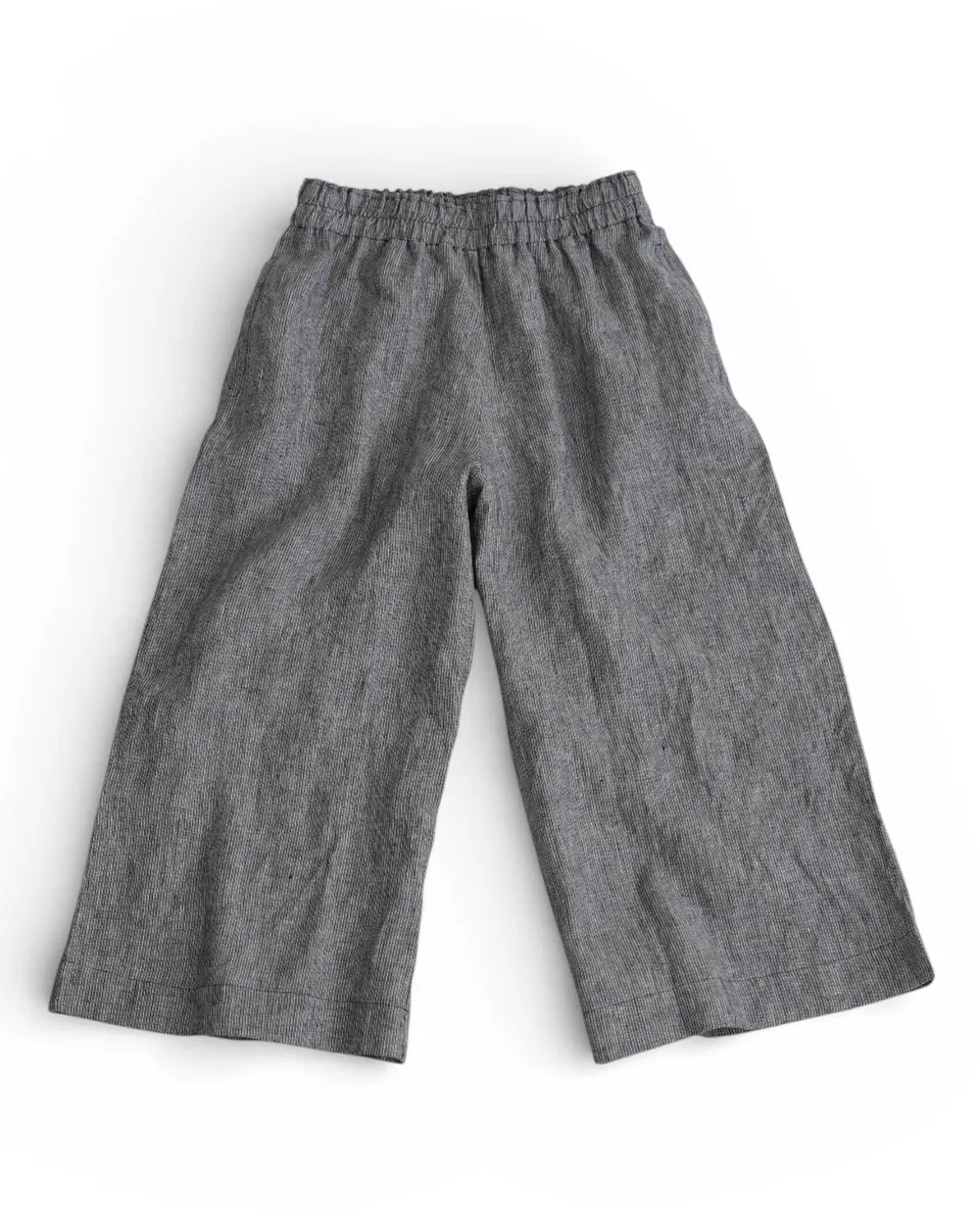 Linen Culottes No.11 in Cooke's Stripe 5