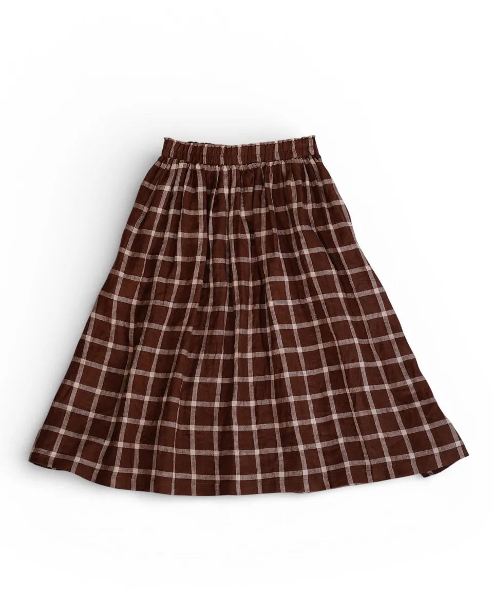 Linen Skirt No.11 in Neapolitan 2