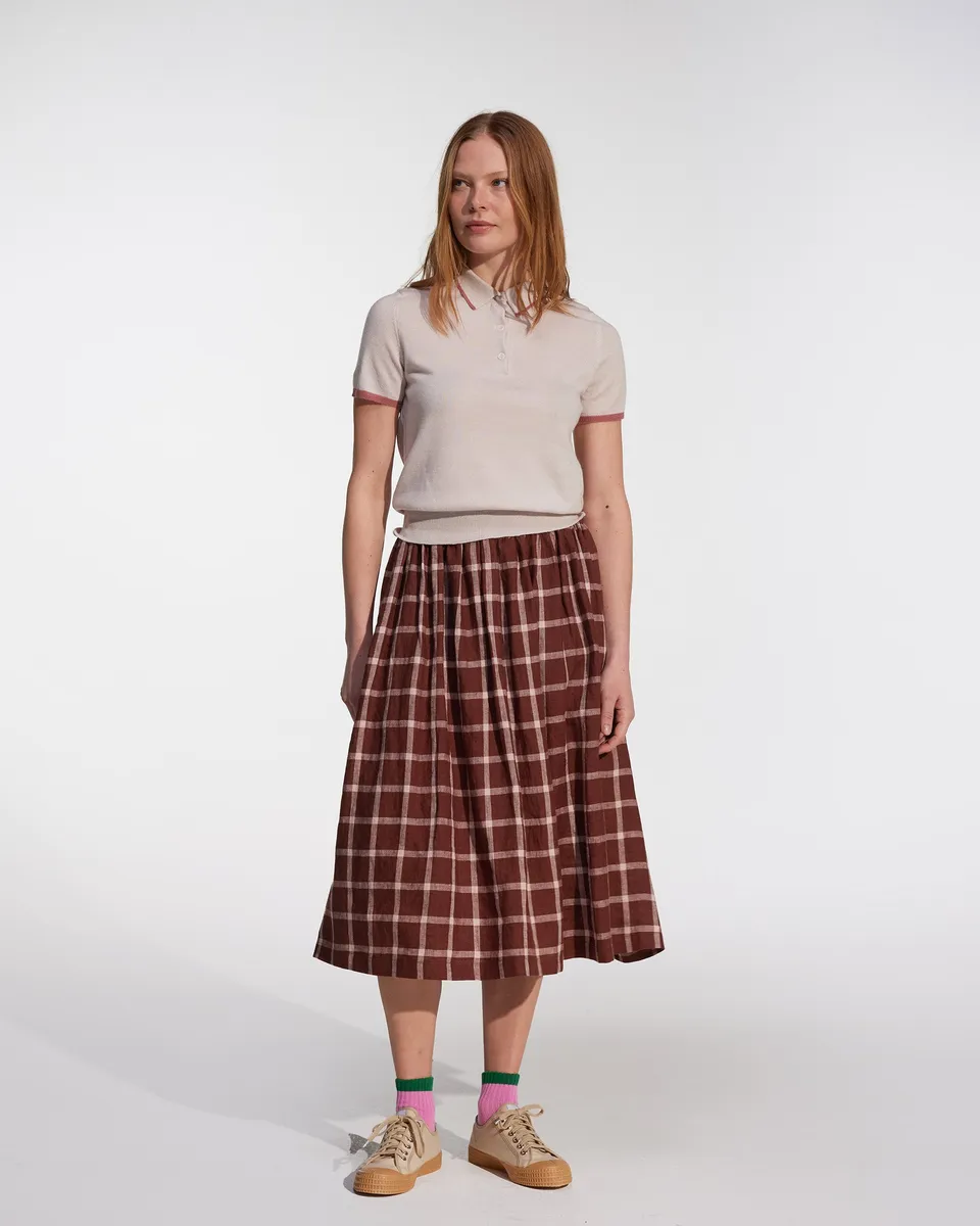 Linen Skirt No.11 in Neapolitan 3