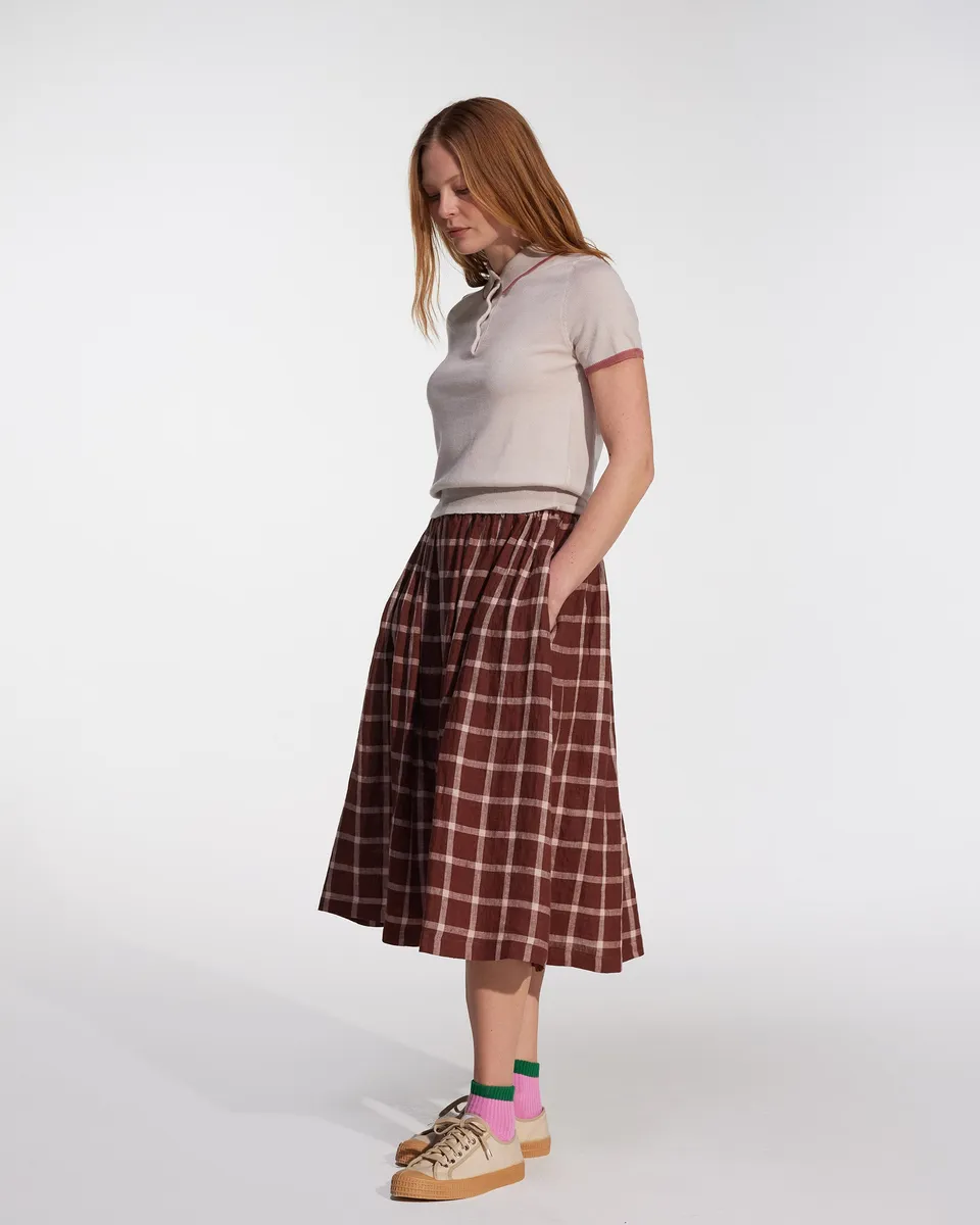 Linen Skirt No.11 in Neapolitan 4