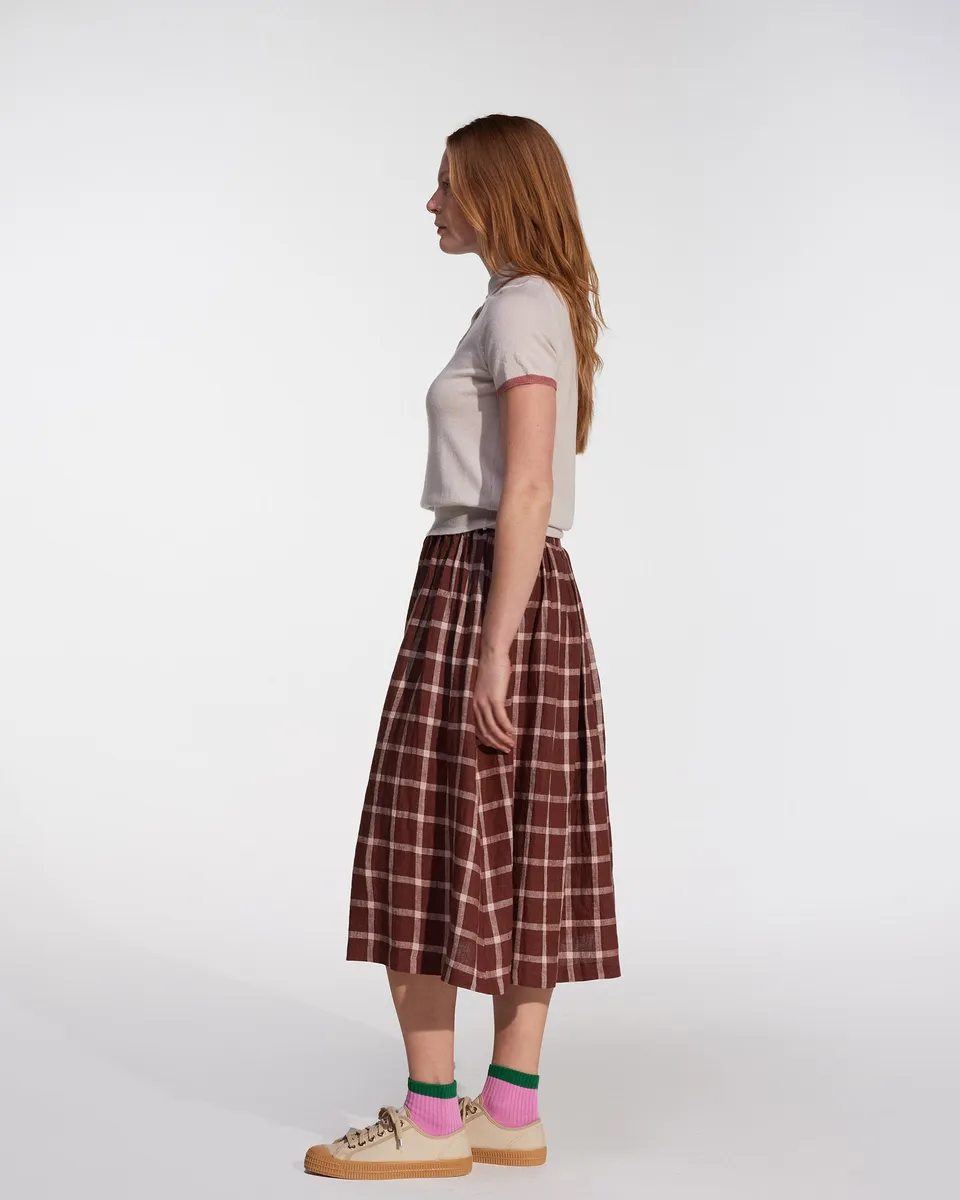 Linen Skirt No.11 in Neapolitan 5