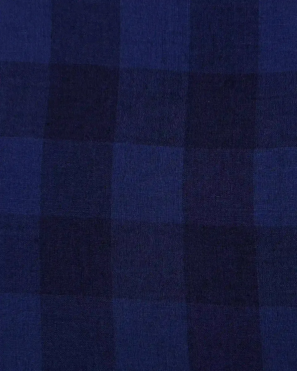 Linen Skirt No.14 in Midsommar Night Check 6