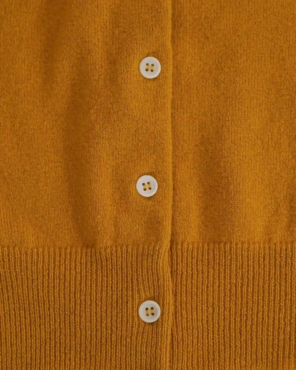 Merino Cardigan in Coleman's Yellow 7