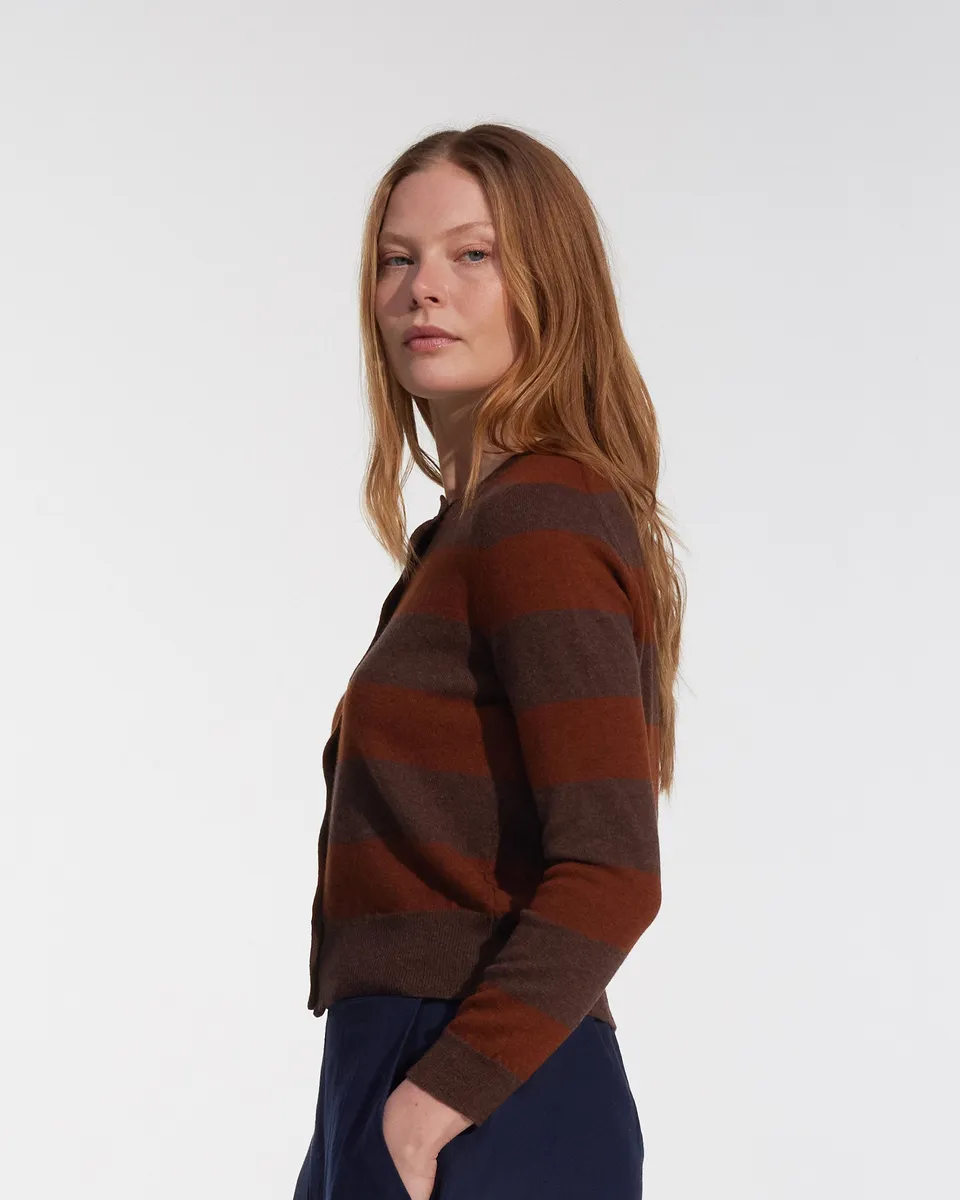 Merino Cardigan in Foxtail 3