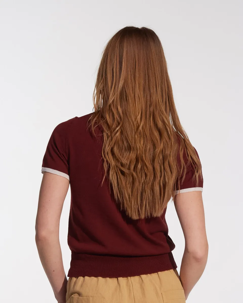 Merino Polo Shirt in Rosso 5