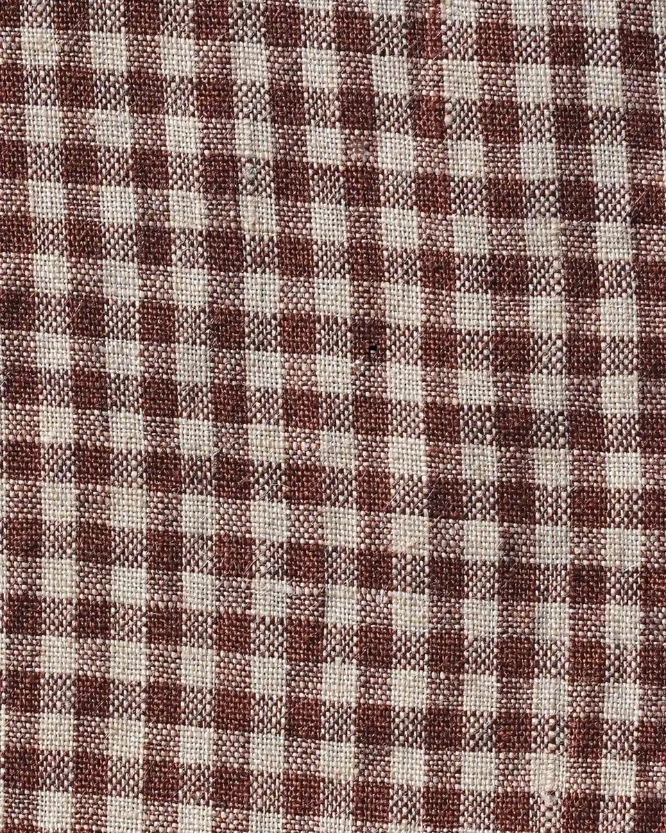 No.11 Classic Button Up Linen Dress in Topsham Check 5