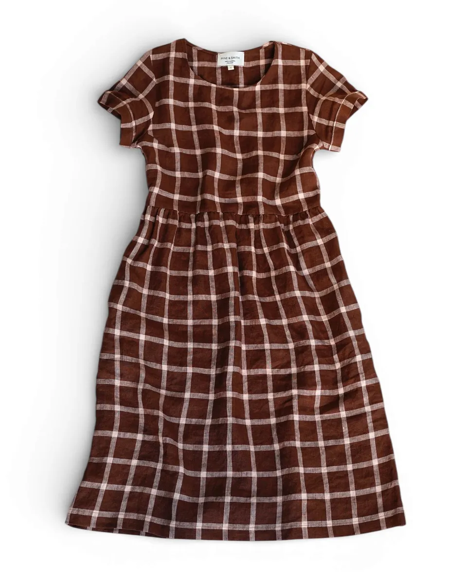 No.15 Linen Day Dress in Neapolitan 2