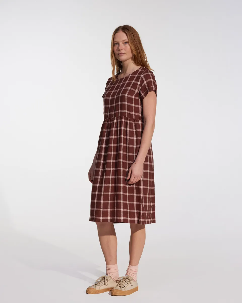 No.15 Linen Day Dress in Neapolitan 3