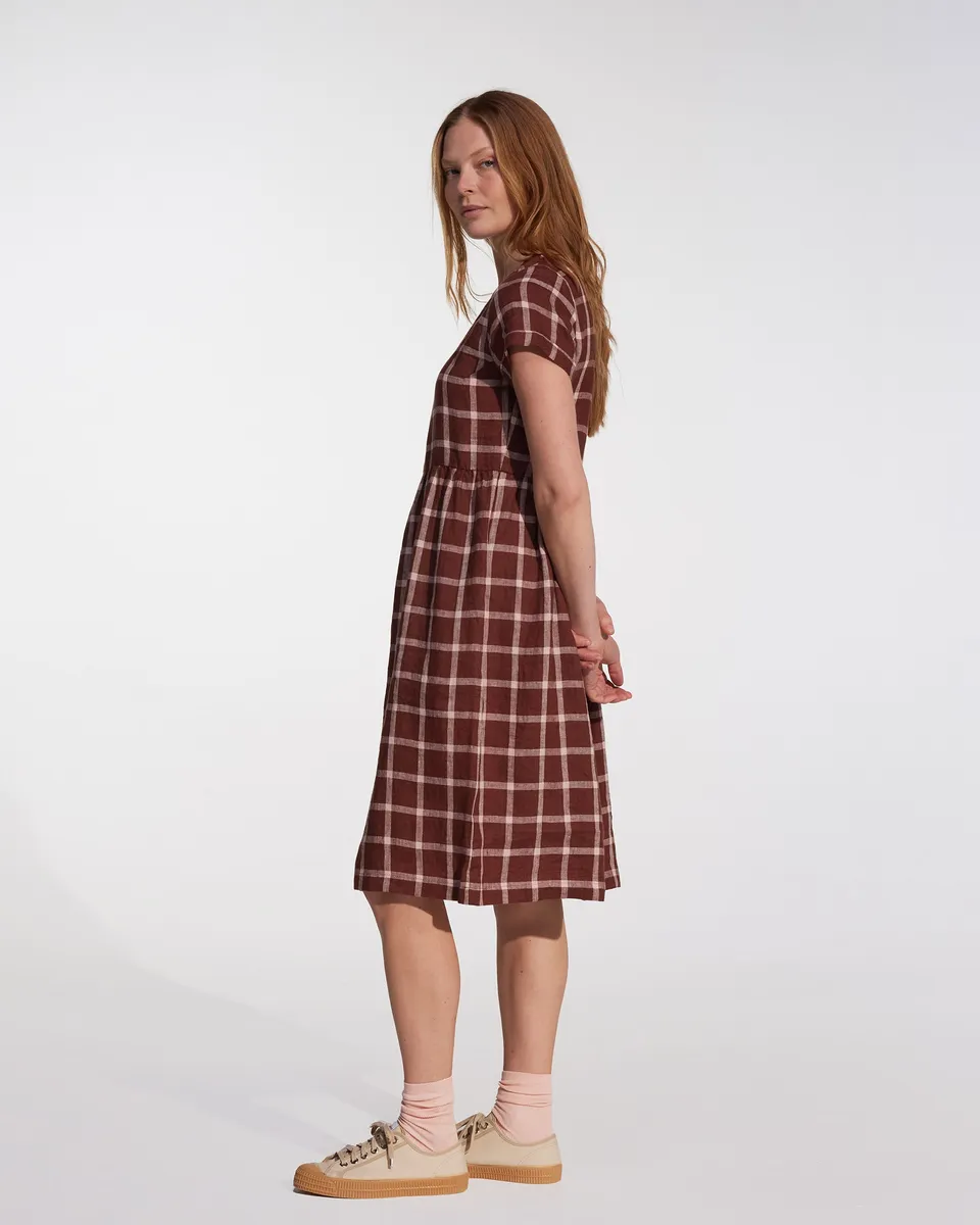 No.15 Linen Day Dress in Neapolitan 4