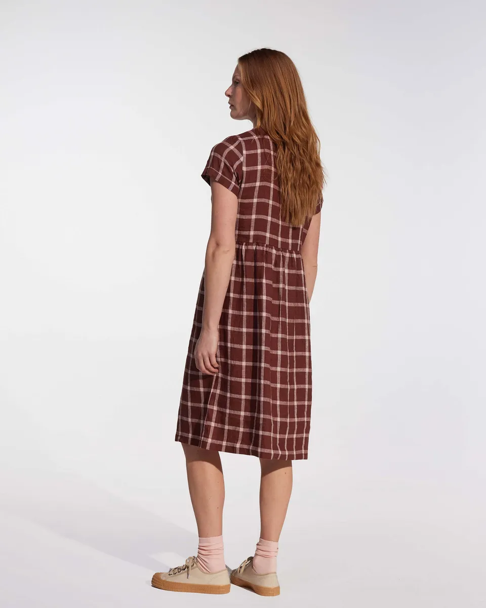 No.15 Linen Day Dress in Neapolitan 5