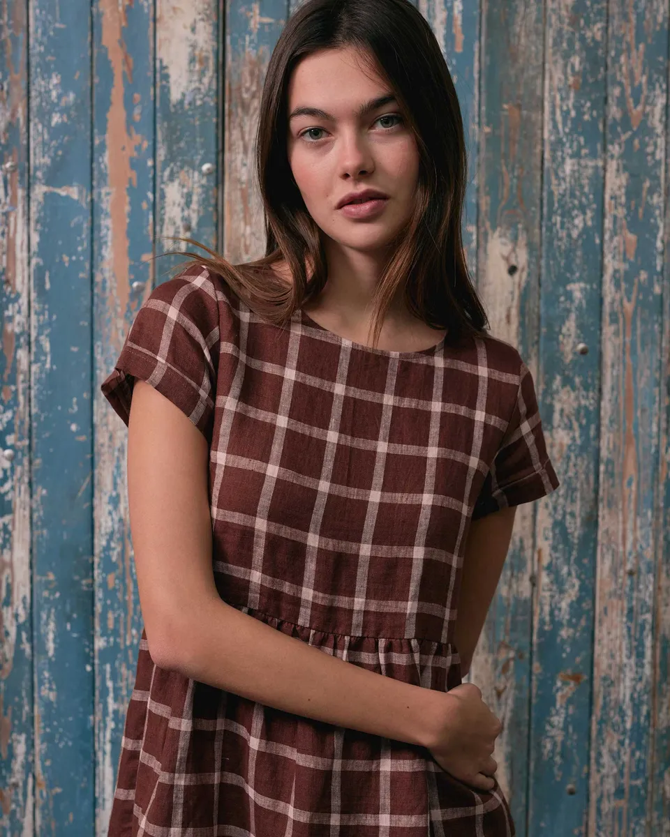 No.15 Linen Day Dress in Neapolitan 6
