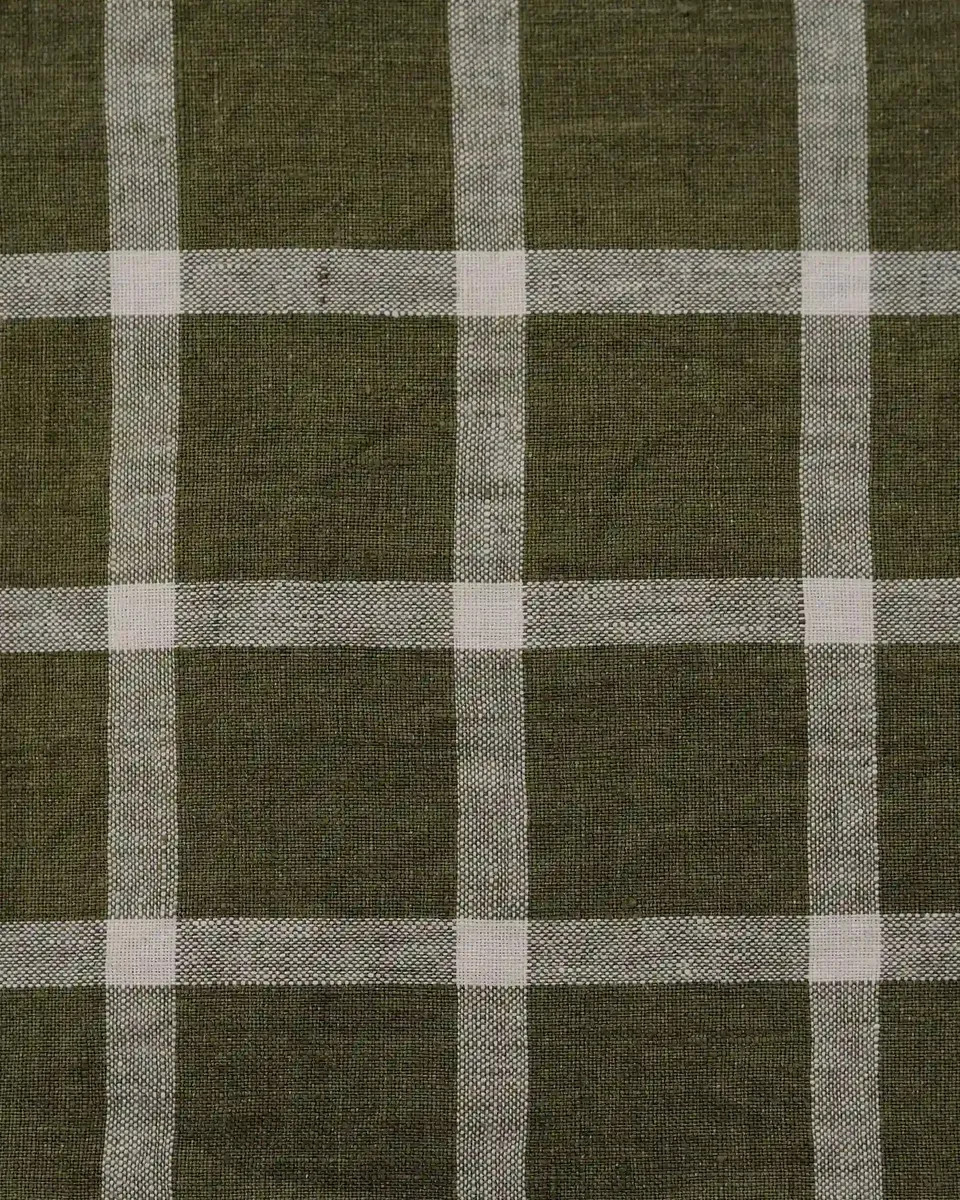 No.17 Full Length Linen Tea Dress in Celtic Plaid 6