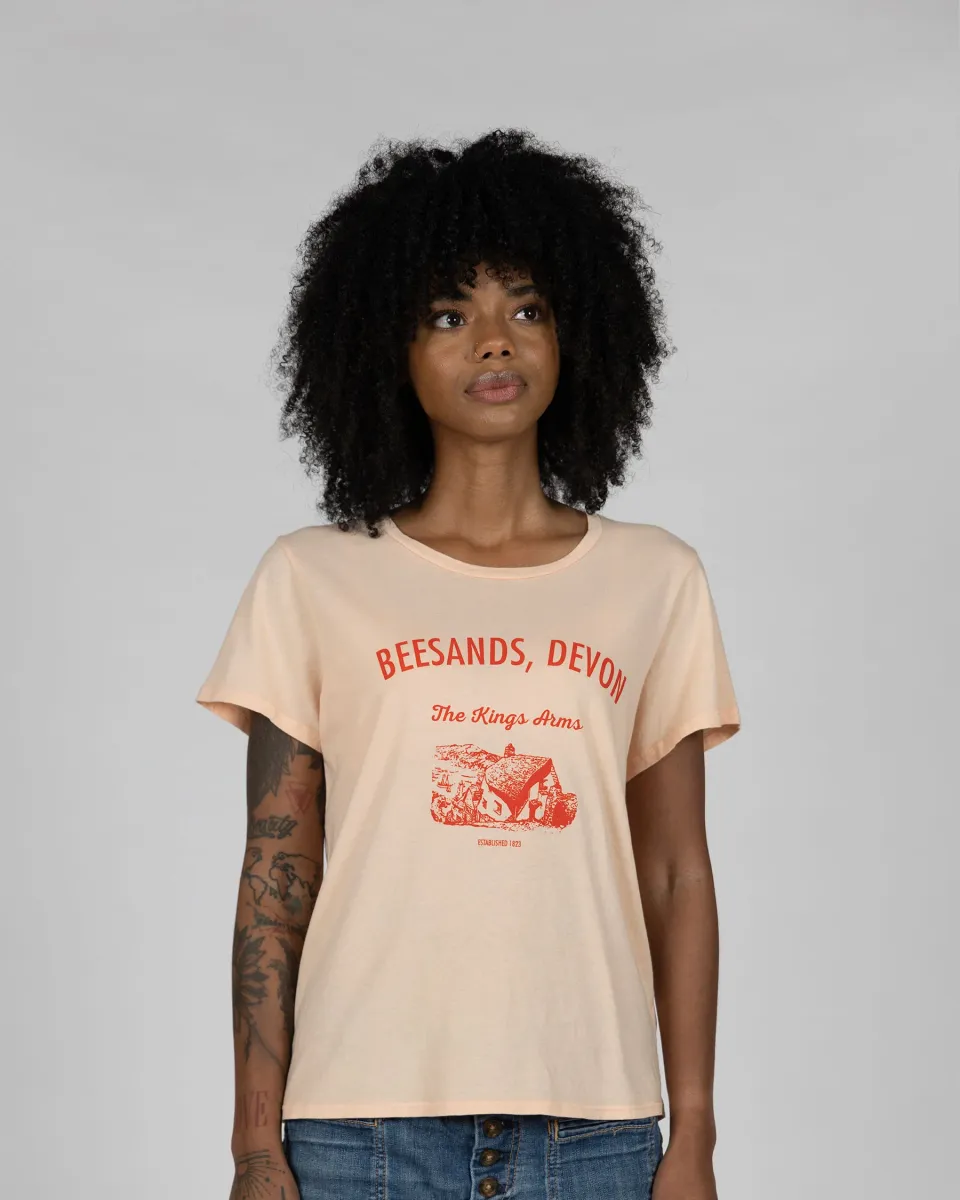 Organic Cotton T-shirt in Apricot 2