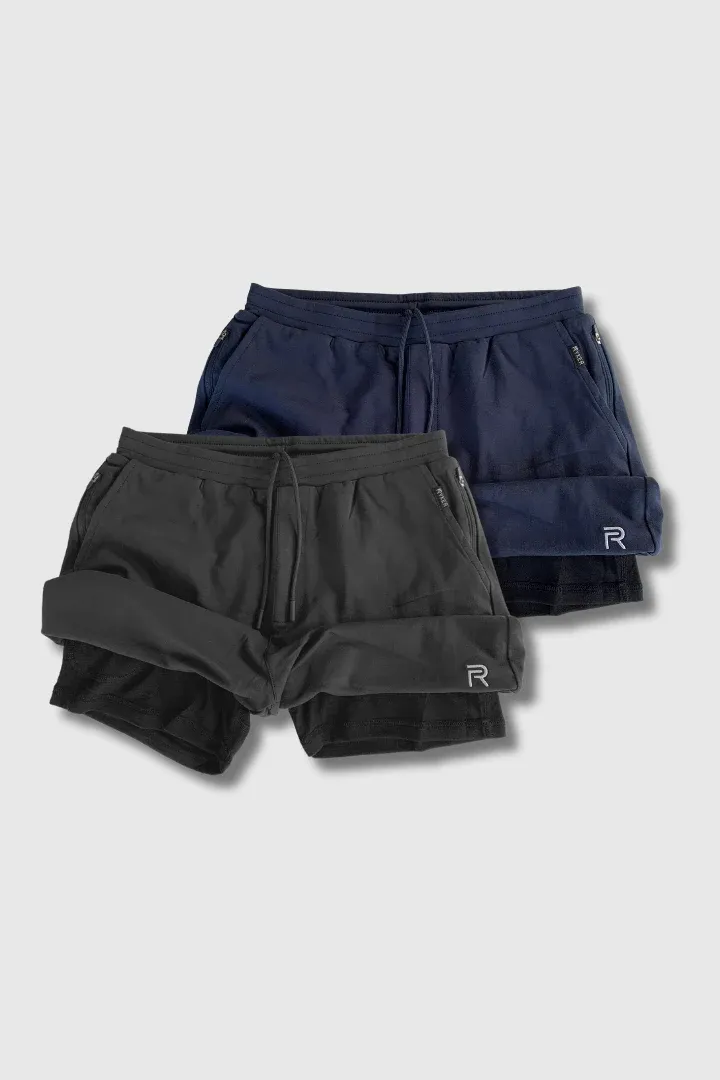 The Apex Short (100% Organic Cotton + 100% Merino Wool Liner) - 2 Pack Bundle