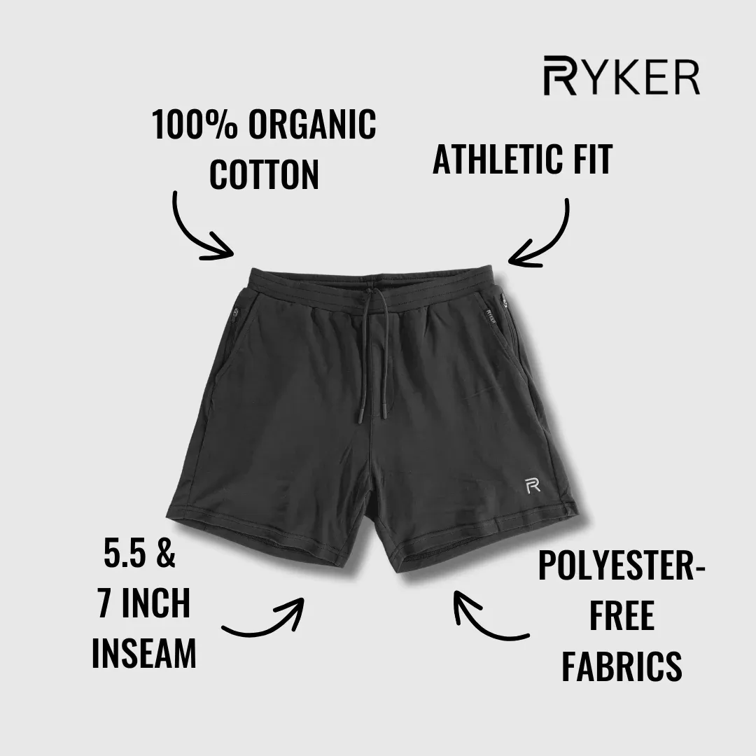 The Apex Short - (100% Organic Cotton + 100% Merino Wool Liner) 22