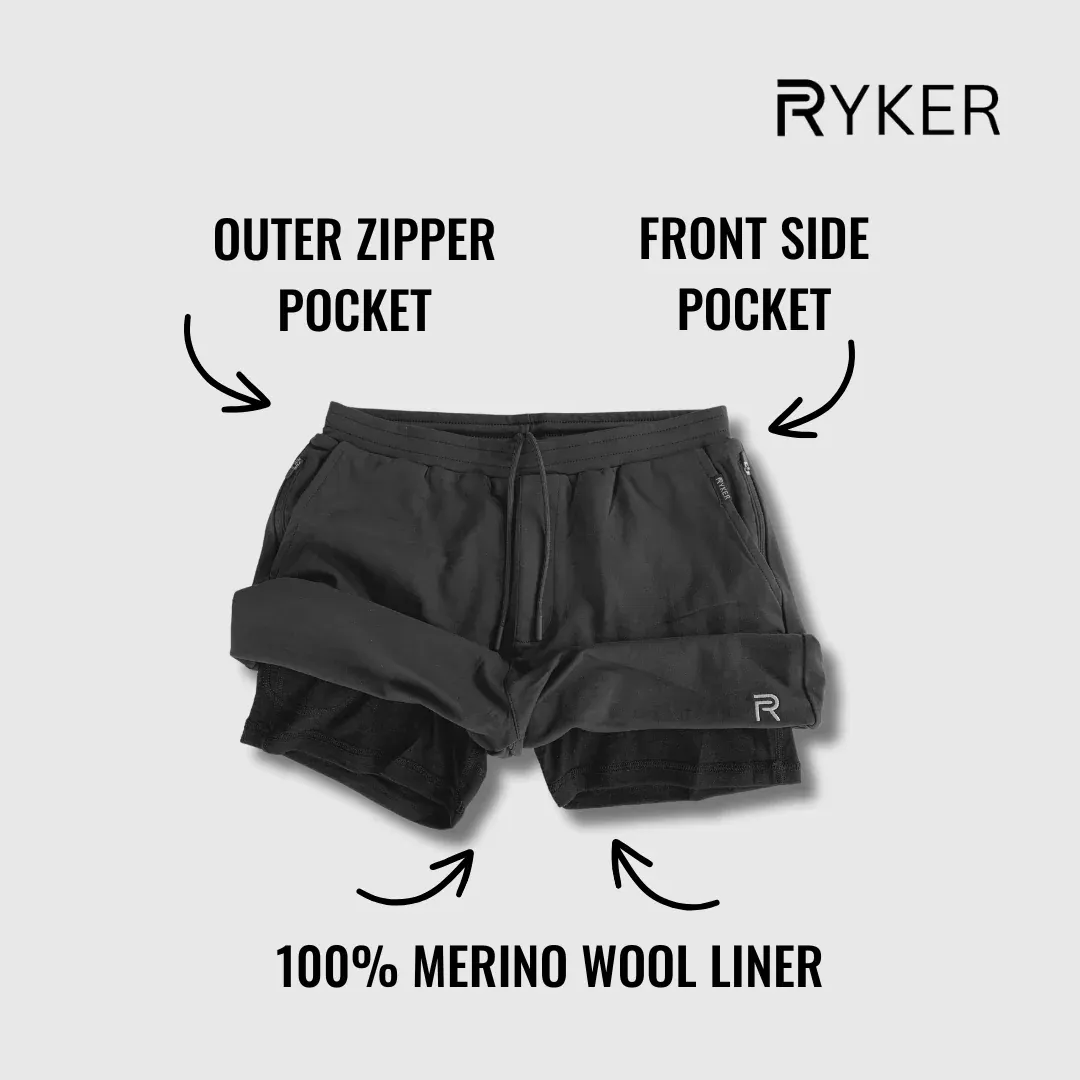 The Apex Short - (100% Organic Cotton + 100% Merino Wool Liner) 23