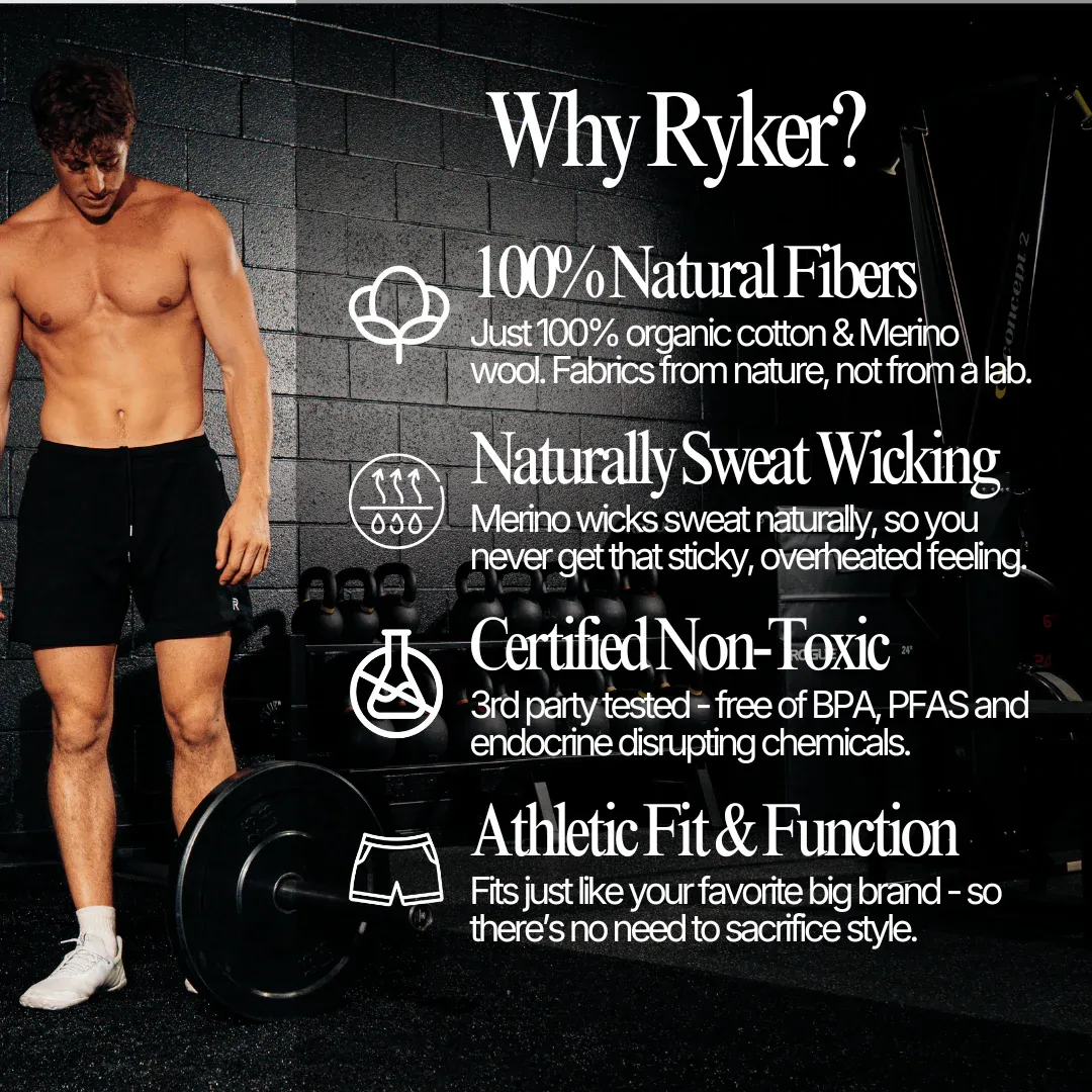 The Apex Short - (100% Organic Cotton + 100% Merino Wool Liner) 5