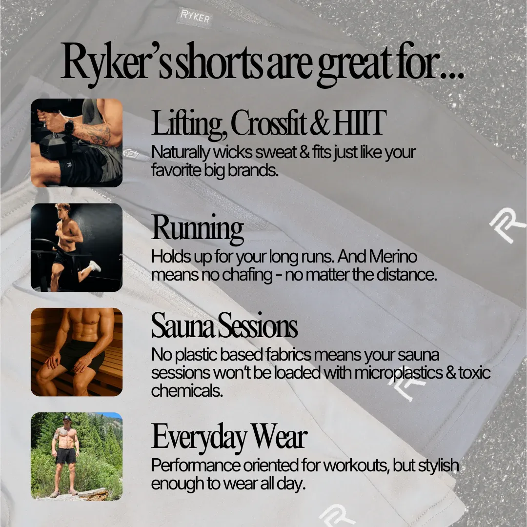 The Apex Short - (100% Organic Cotton + 100% Merino Wool Liner) 8