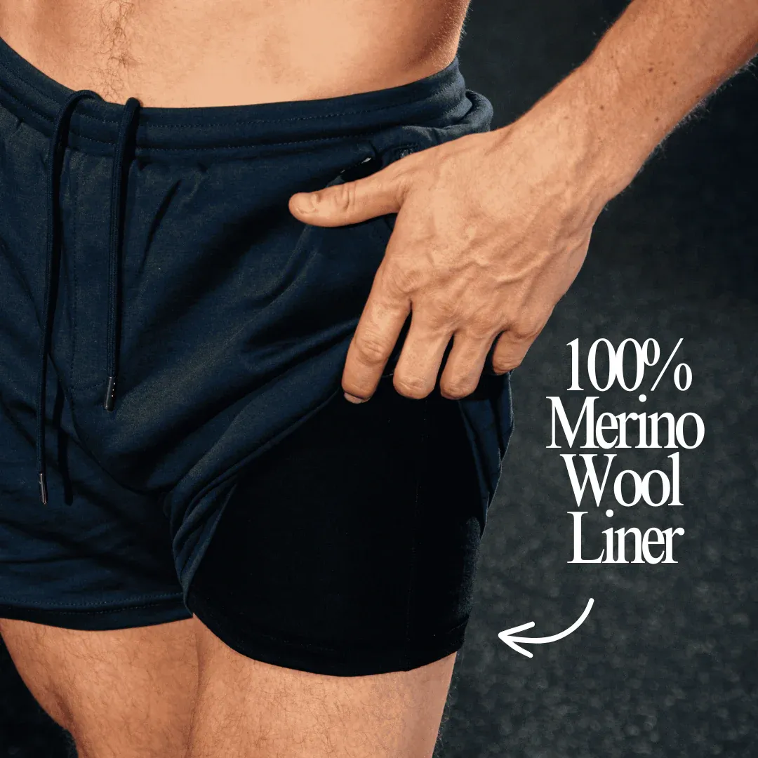 The Apex Short - (100% Organic Cotton + 100% Merino Wool Liner) 9