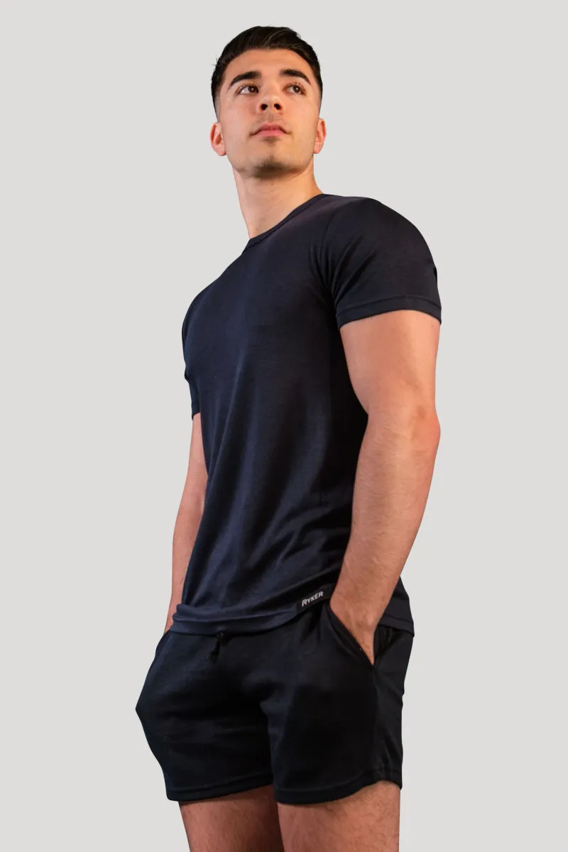 The Apollo 100% Merino Wool Shorts - Ocean - 5.5" 5