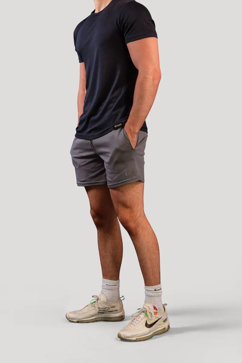 The Ares 100% Organic Cotton Shorts - Grey - 5.5" 3