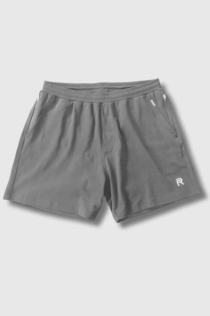 The Ares 100% Organic Cotton Shorts - Grey - 7"