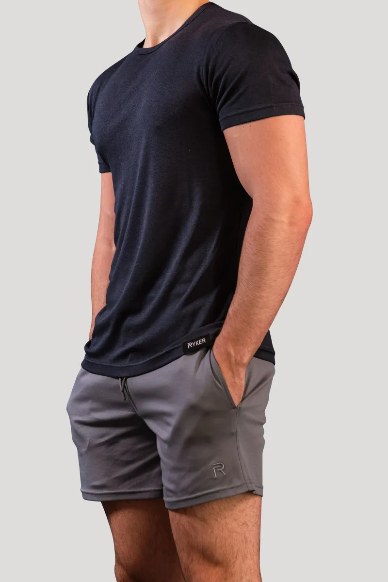 The Ares 100% Organic Cotton Shorts - Grey - 7" 4