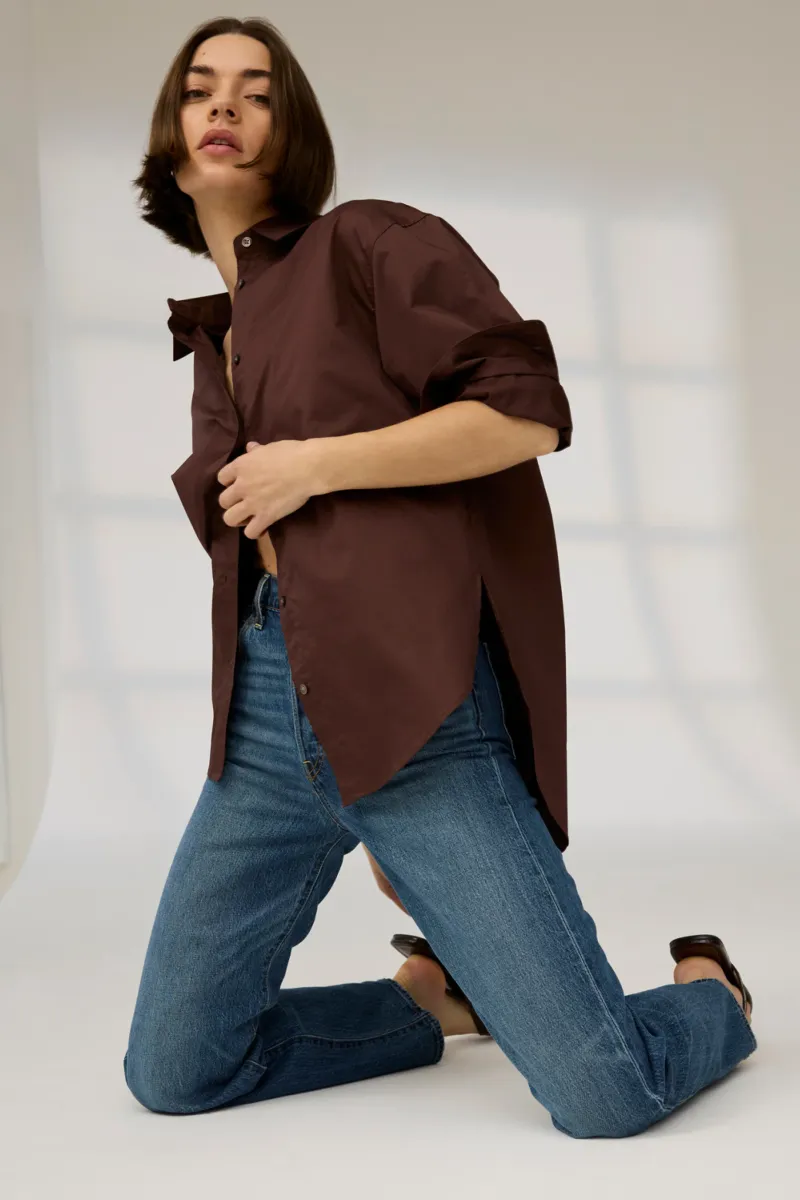 The Everything Shirt in Chocolate 3