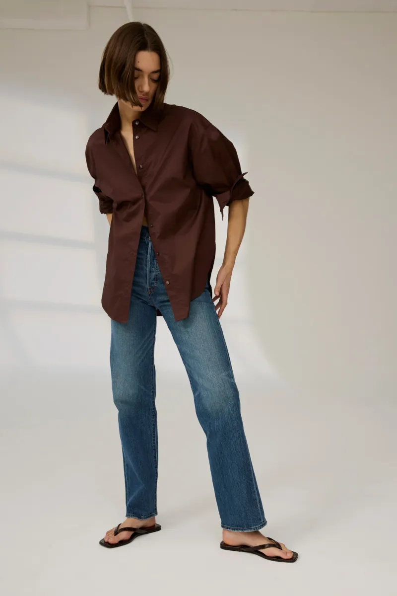 The Everything Shirt in Chocolate 4