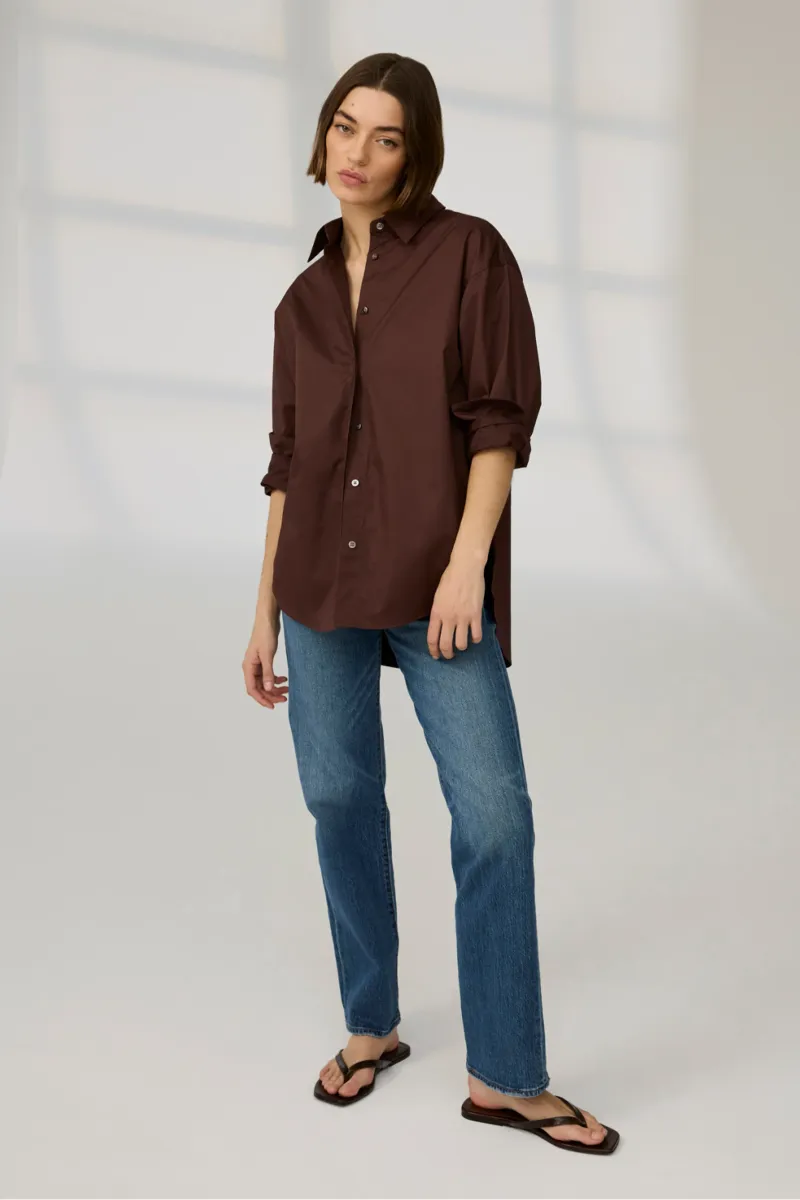 The Everything Shirt in Chocolate 5