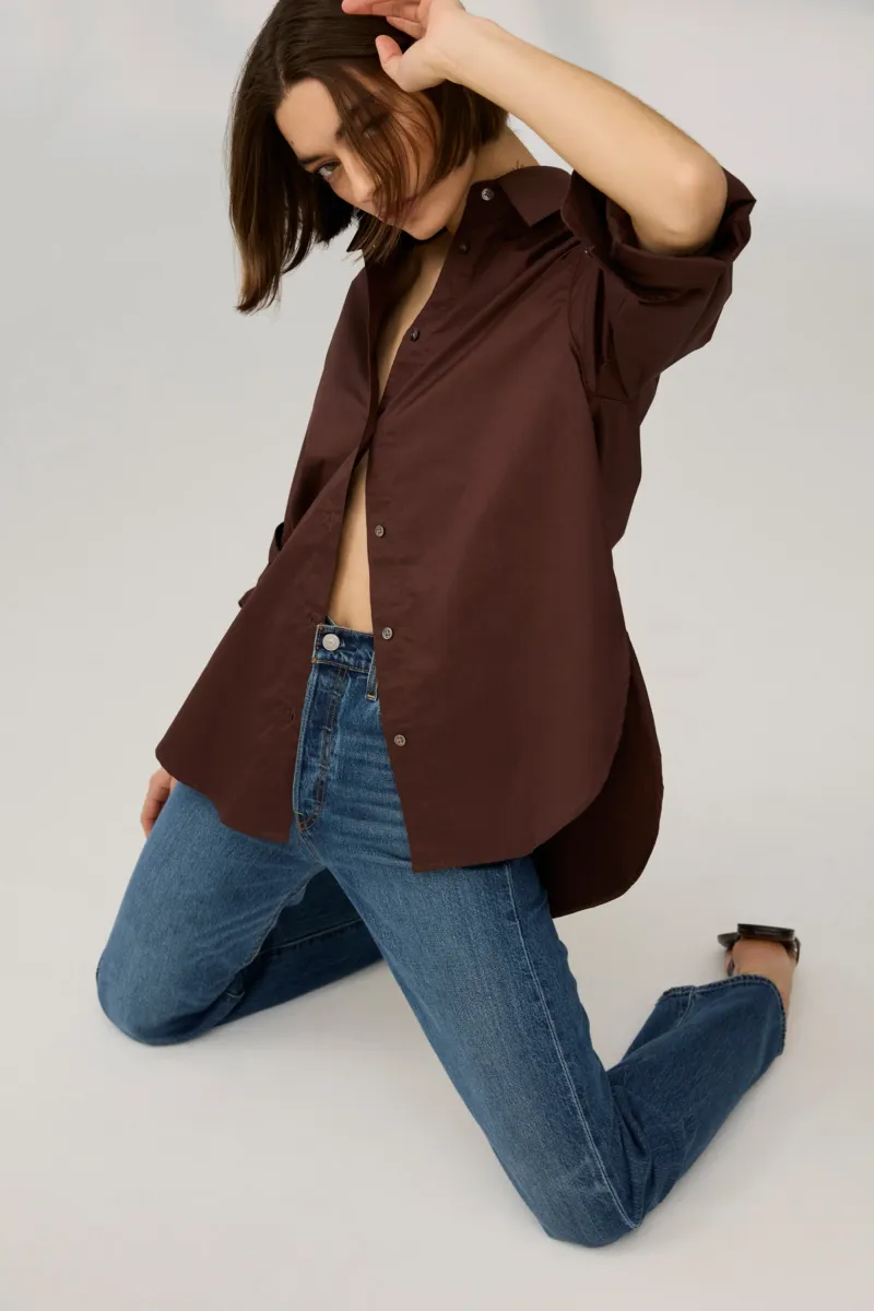 The Everything Shirt in Chocolate 6