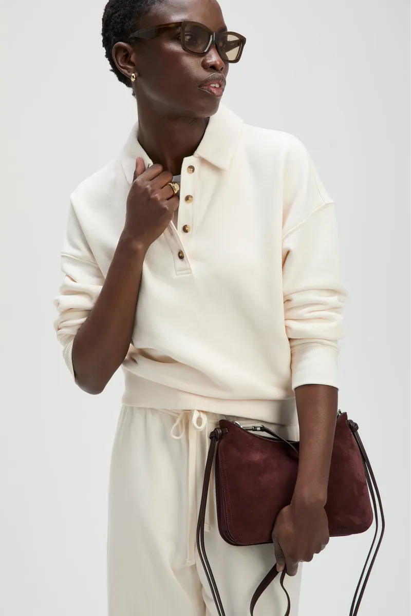 The French Terry Polo in Cream 4