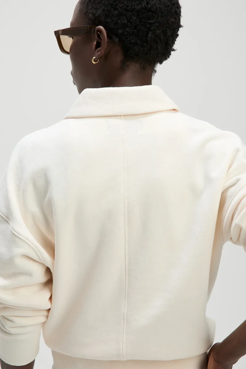 The French Terry Polo in Cream 6
