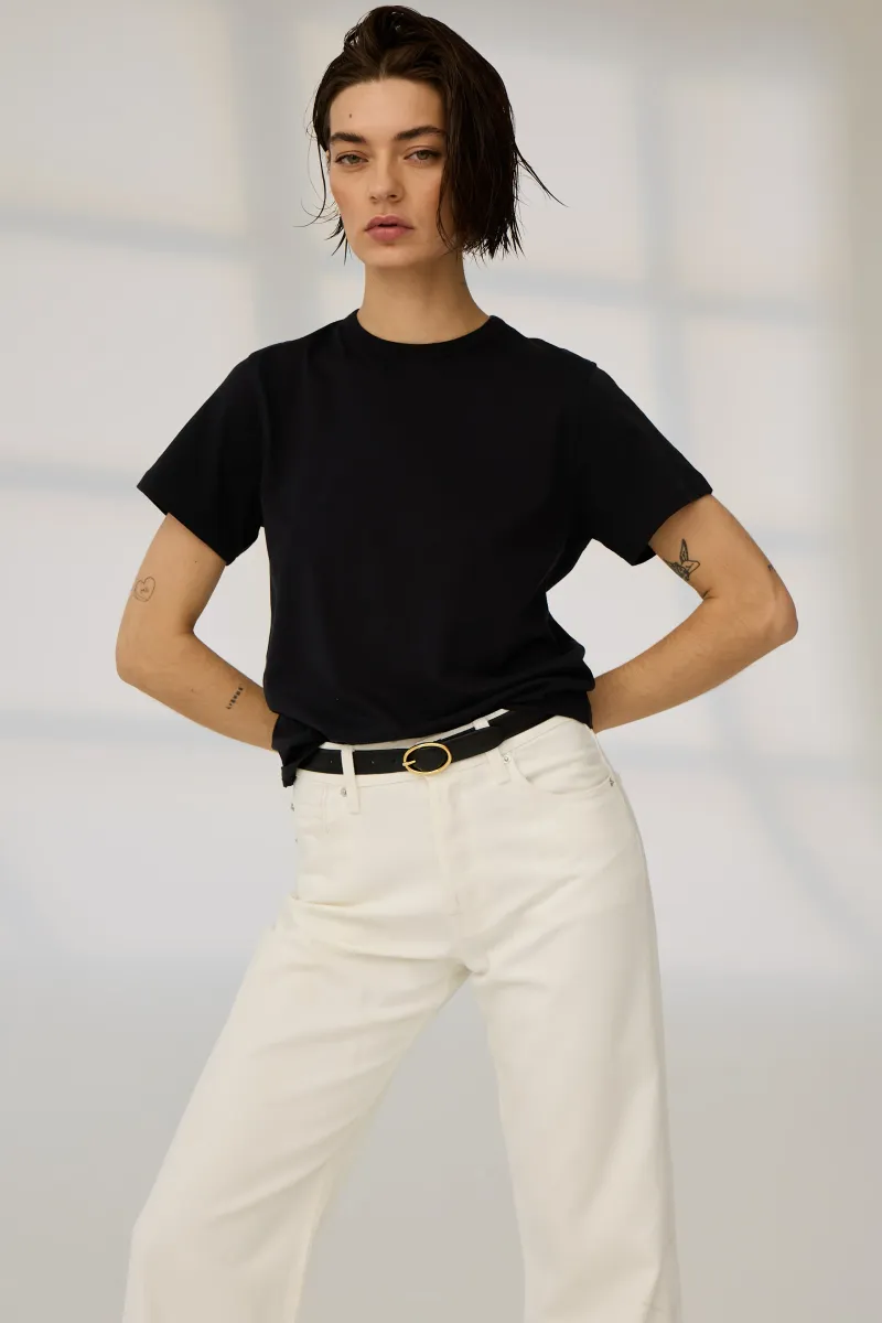 The Iconically Soft Perfect Tee in Black 2