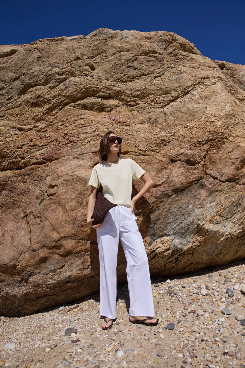 The Iconically Soft Perfect Tee in Butter 2